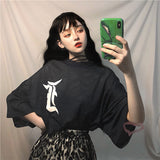 Gothic Lolita Harajuku Style Clothing BF Style Loose Printed Mesh Cloth T-shirt Leopard Print Shorts