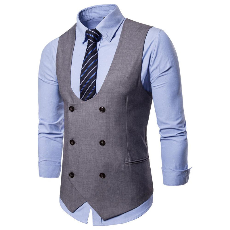 Mens Dress Vests Men's Vest Casual Jacket Business Waistcoat Fall Winter Men Leisure Suit