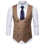 Mens Dress Vests Men's Vest Casual Jacket Business Waistcoat Fall Winter Men Leisure Suit