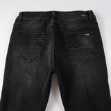 Amiri Jeans Casual Hip Hop Wash Splash-Ink Painted Slim Jeans Casual Fashionable 8806