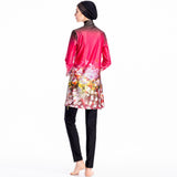 Burkini Muslim Swimwear Printed Swimsuit Conservative Swimwear