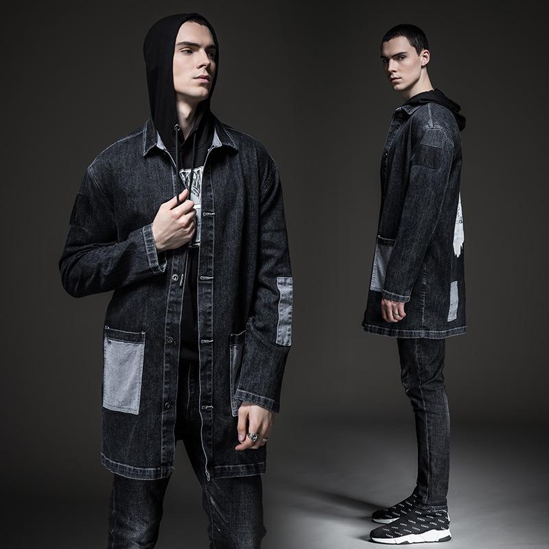 Cotton Solid Men's Denim Trucker Jacket Mens Spring Autumn Casual Slim Fit Bomber Jackets Men Jean Coat Mens Outwear