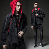 Cotton Solid Men's Denim Trucker Jacket Mens Spring Autumn Casual Slim Fit Bomber Jackets Men Jean Coat Mens Outwear Male Cowboy Jacket Jeans