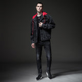 Cotton Solid Men's Denim Trucker Jacket Mens Spring Autumn Casual Slim Fit Bomber Jackets Men Jean Coat Mens Outwear Male Cowboy Jacket Jeans