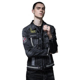 Cotton Solid Men's Denim Trucker Jacket Mens Spring Autumn Casual Slim Fit Bomber Jackets Men Jean Coat Mens Outwear Male Cowboy Fall Winter