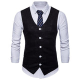 Tuxedo Vests Men Suit Vest Spring Concise Men's Casual Vest