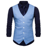 Tuxedo Vests Men Suit Vest Spring Concise Men's Casual Vest