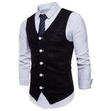 Tuxedo Vests Men Suit Vest Spring Concise Men's Casual Vest
