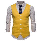 Tuxedo Vests Men Suit Vest Spring Concise Men's Casual Vest