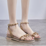 Nude Wide Fit Block Heels Roman Sandals