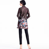 Burkini Muslim Swimwear Printed Swimsuit Conservative Three-Piece Suit
