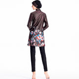 Burkini Muslim Swimwear Printed Swimsuit Conservative Three-Piece Suit