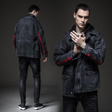 Cotton Solid Men'S Denim Trucker Jacket Mens Spring Autumn Casual Slim Fit Bomber Jackets Men Jean Coat Mens Outwear Male Cowboy Denim Jacket