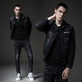 Cotton Solid Men's Denim Trucker Jacket Mens Spring Autumn Casual Slim Fit Bomber Jackets Men Jean Coat Mens Outwear Male Cowboy Versatile