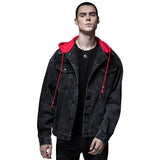 Cotton Solid Men's Denim Trucker Jacket Mens Spring Autumn Casual Slim Fit Bomber Jackets Men Jean Coat Mens Outwear Male Cowboy Jacket Jeans