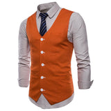 Tuxedo Vests Men Suit Vest Spring Concise Men's Casual Vest