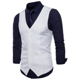 Tuxedo Vests Men Suit Vest Spring Concise Men's Casual Vest