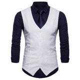 Tuxedo Vests Men Suit Vest Spring Concise Men's Casual Vest