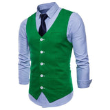 Tuxedo Vests Men Suit Vest Spring Concise Men's Casual Vest