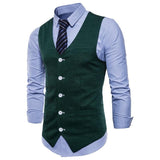 Tuxedo Vests Men Suit Vest Spring Concise Men's Casual Vest