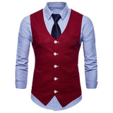 Tuxedo Vests Men Suit Vest Spring Concise Men's Casual Vest