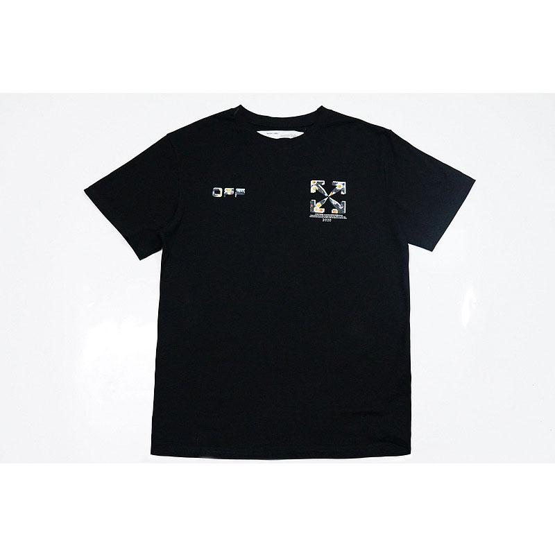 Off White T Shirt Graffiti Arrow Print ShortSleeved Tshirt Unisex Clothing Owt