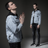 Cotton Solid Men's Denim Trucker Jacket Mens Spring Autumn Casual Slim Fit Bomber Jackets Men Jean Coat Mens Outwear Male Cowboy Autumn