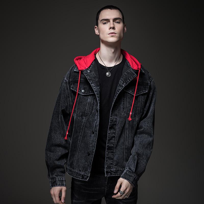 Cotton Solid Men's Denim Trucker Jacket Mens Spring Autumn Casual Slim Fit Bomber Jackets Men Jean Coat Mens Outwear Male Cowboy Clothes