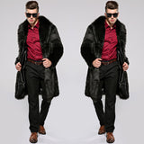 Beaver Coat Men Fall Winter Men Coat plus Size Casual Trench Coat