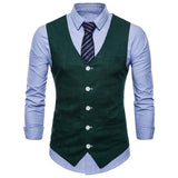 Tuxedo Vests Men Suit Vest Spring Concise Men's Casual Vest