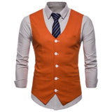 Tuxedo Vests Men Suit Vest Spring Concise Men's Casual Vest