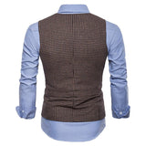 Mens Dress Vests Men's Vest Casual Jacket Business Waistcoat Men's Suit Vest Casual and Comfortable