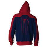 Men Spider Hoodie 3D Spider-Man Zipper Hooded Sweatshirt