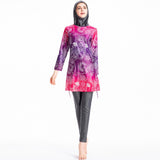 Burkini Muslim Swimwear Printed Swimsuit Sports Conservative Swimsuit