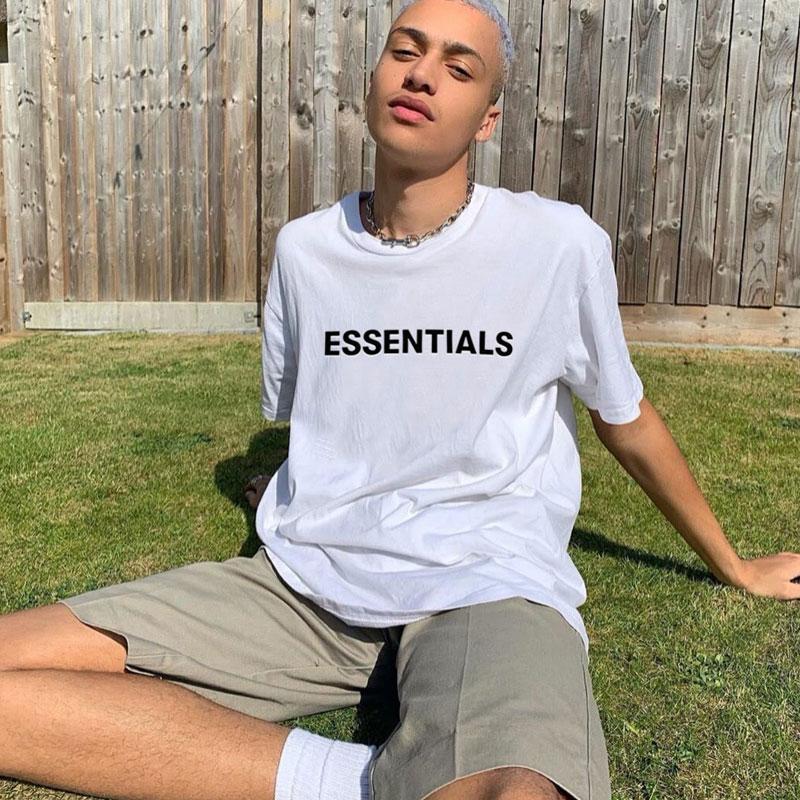 Fog Letter High Street Fashion Fashion Brand Loose Short Sleeve Tshirt Fear Of God