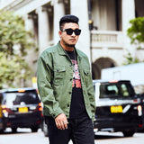 Cotton Solid Men's Denim Trucker Jacket Mens Spring Autumn Casual Slim Fit Bomber Jackets Men Jean Coat Men