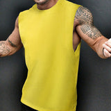 Man Tanks Men's Solid Color Sports Vest