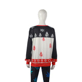 Ugly Christmas Sweater Autumn and Winter Women's Sweater Printing round Neck Loose Top