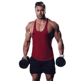 Man Tanks Men's Base Solid Color Fitness Sports Cotton Vest