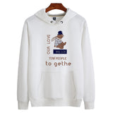 Slogan Graphic Hoodie Men's Pullover Coat Hooded Terry Cartoon Print Sweatshirt