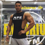 Man Tanks Fitness Vest Pure Cotton Men's Sports Workout