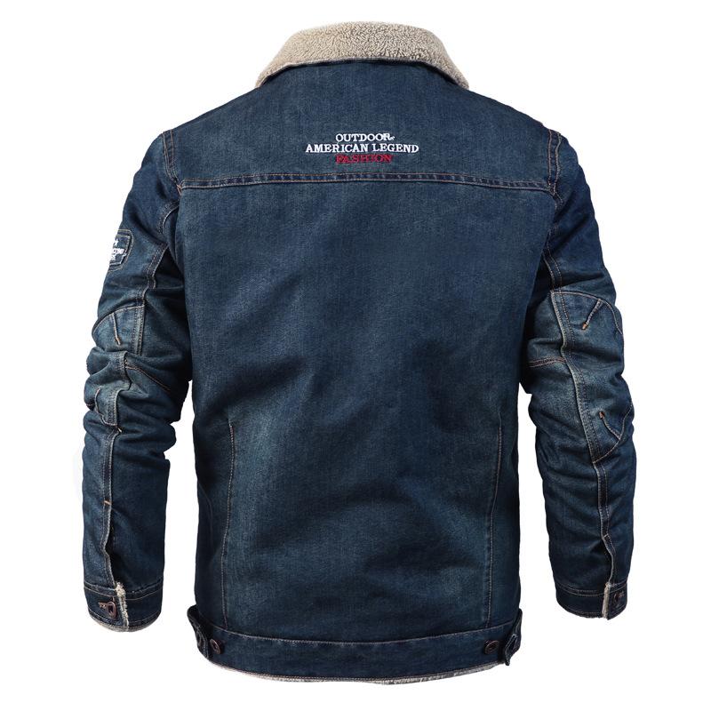 Tactics Style Men Outdoor Windproof Coat Men Casual Jacket Casual Men's Clothing Loose Lapels plus Size Denim Jacket Men's Coat