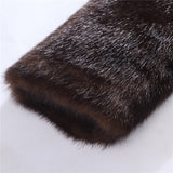 Beaver Coat Men Autumn and Winter Faux Mink Coat Hooded Men