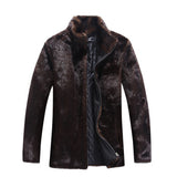 Beaver Coat Men Autumn and Winter Faux Mink Coat Hooded Men