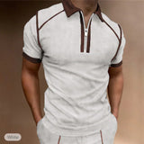 Polo Shirts Summer Men's Polo Shirt Short Sleeve Color Matching T-shirt