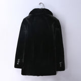 Beaver Coat Men Marten Overcoats Men's Hooded Mosaic Coat