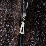 Beaver Coat Men Autumn and Winter Faux Mink Coat Hooded Men