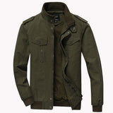 Tactics Style Men Outdoor Windproof Coat Men Casual Jacket Spring and Autumn Stand Collar Solid Color Coat plus Size