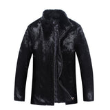 Beaver Coat Men Autumn and Winter Faux Mink Coat Hooded Men