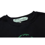 Off White Sweatshirts Long Sleeve round Neck Neck Neck Sweater for Men and Women